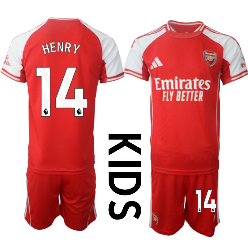 Youth 2025-2026 Season Club Arsenal home red #14 Soccer Jersey